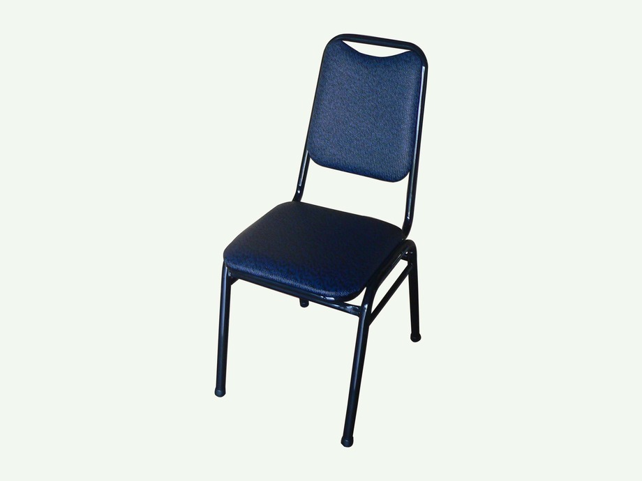 藍色有背椅子